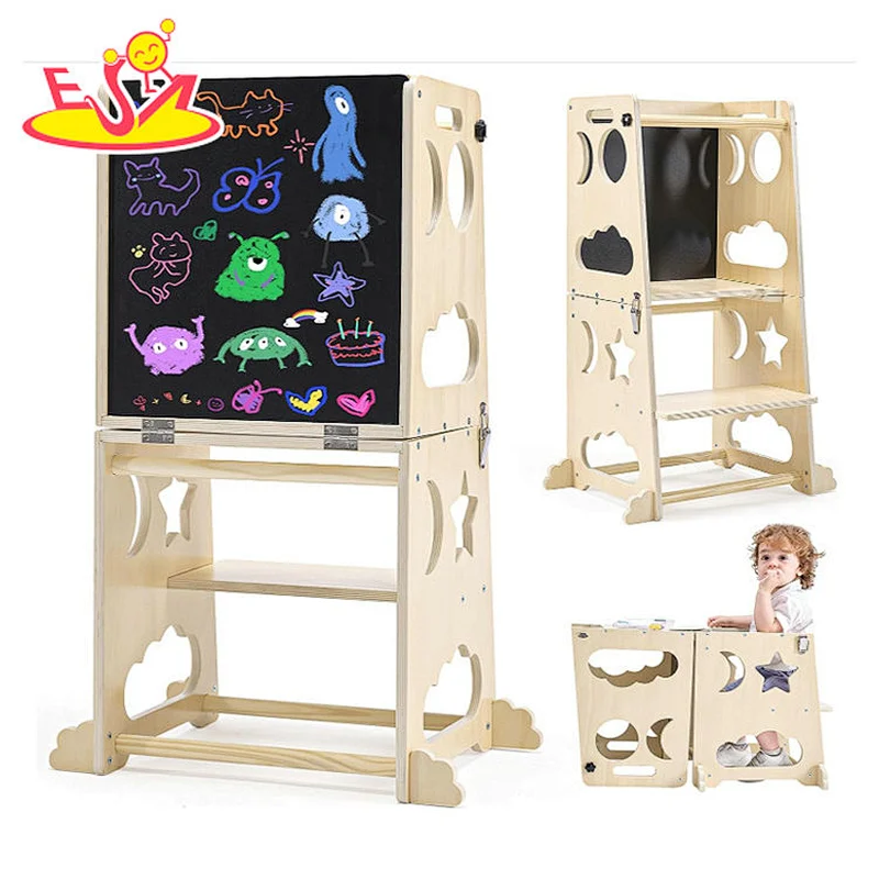 تصميم جديد معكرون لعبة مطبخ خشبية لطيفة للأطفال W10C582