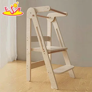 تصميم جديد معكرون لعبة مطبخ خشبية لطيفة للأطفال W10C582